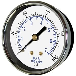 102D Utility Gauge, Center Back Mount