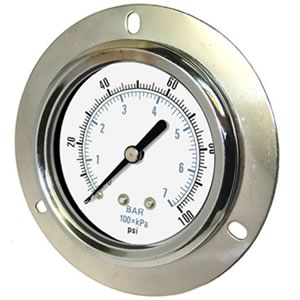 104D Utility Gauge, Front Flange Panel Mount