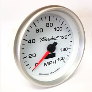 5 Inch In-Dash Speedometer (2254), 0-160 MPH, Full Sweep Electric