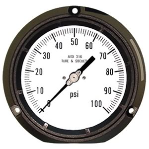 4502 - Process Gauge - Lower Mount w/Wall Mount Holes