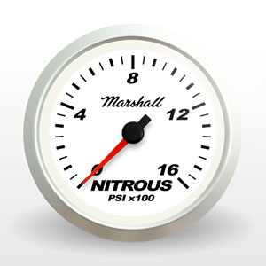 SCX Nitrous Pressure Gauge.  Full-Sweep Electric Nitrous Pressure Gauge