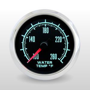 Water Temperature.  60s Muscle - 1969 Camaro Style Performance Gauge 