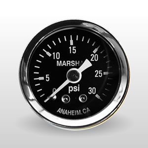 Marshall 0-30 PSI Dry Direct Mount Mechanical Gauges from Marshall Instruments