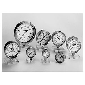 McDaniel 6" All Stainless Steel Gauges with 1/4" NPT Connection