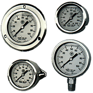 Model J6 - 2 1/2" Dial McDaniel Pressure Gauges from McDaniel