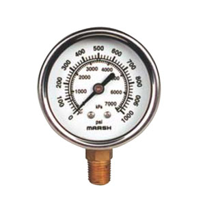 Severe Service - 100mm Marsh Pressure Gauges from MARSH